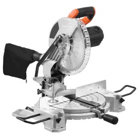 Compound Miter Saw 10-Inch Blade 15 Amp Motor 60-Tooth Corded Single Bevel 0-45°