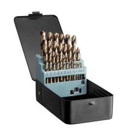 Cobalt Drill Bit Set 29 Pcs M35 High Speed Steel Cobalt Drill Bits Storage Case
