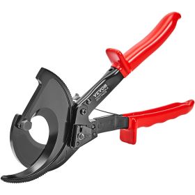 VEVOR Ratcheting Cable Cutter, 11" Wire Cutter Heavy Duty with Gloves