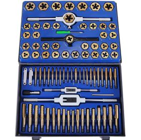 VEVOR 86PC Tap and Die set, Tap and Die Set Metric and Standard, Large Tap and Die Set, SAE and Metric Tap and Die Set With Storage Case