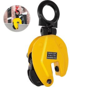 VEVOR 2T Plate Clamp 4400Lbs Plate Lifting Clamp Jaw Opening 0.6 inch Vertical Plate Clamp for Lifting and Transporting