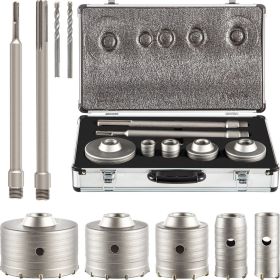 VEVOR Concrete Hole Saw Kit, 1-2/11", 1-3/5", 2-9/16", 3-5/32" (Default: Default)